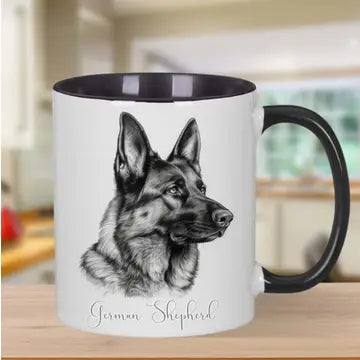 Sketch German Shepherd Mug