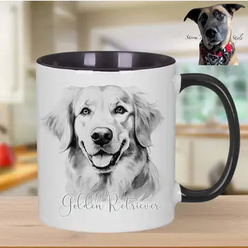 Sketch Golden Retriever Mug