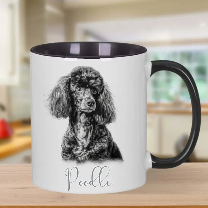 Sketch Poodle Mug